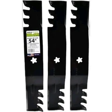 3pcs MaxPower Deck Blades for 54inch 561738XB Craftsman Husqvarna 187254 Mowers