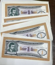1994 Russian Biletov Banknotes  1 Biletov voucher Sergei Mavrodi Ponzi scheme