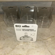 NEW Como Tomo Silicone Replacement Nipple 2 Pack 2 Sizes X4