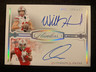 2025 Flawless Will Howard Quinshon Judkins /25 Silver Dual On Card Blue Ink Auto
