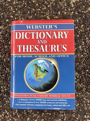 Websters Dictionary and Thesaurus 2002 Edition - Hardcover - Good Condition
