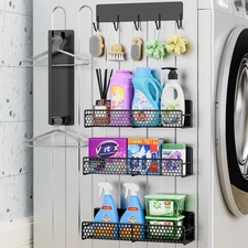 Magnetic Shelves for Washing Machine 5 Pack/Hanger Organizer Spice Racks