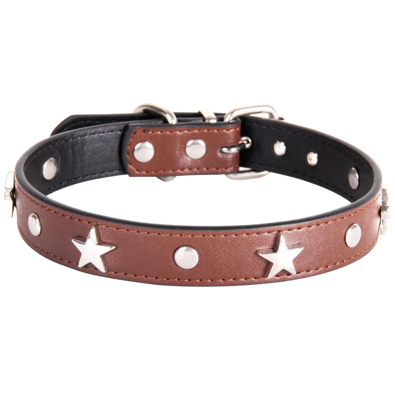 Collier pour animaux de petite taille anti-irritation en cuir synthétique souple