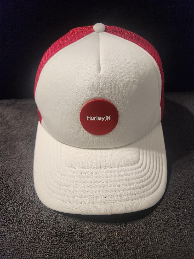Hurley Foam White on Red Trucker Snapback Hat