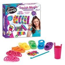Shimmer n Sparkle Squish Magic Bubble Bands Loom band making kit friendship