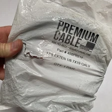 Premium Cable SSC 13’8 EXTEN 1/8 7X19 GALV Stainless Steel 456PREM