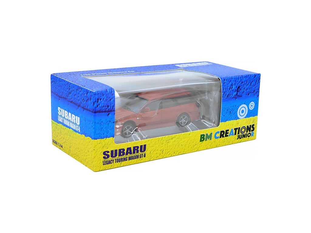 Subaru Legacy Touring Wagon GT-B Orange BM Creations 1:64 Scale