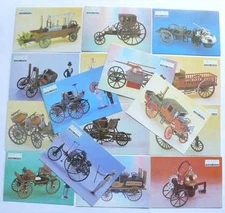 1992 History of Car Models First Issue 1680-1886 Ukraine Calendars Set of 16