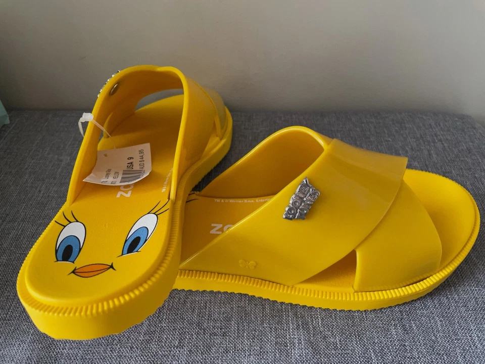 ZAXY LOONEY СЛАЙДЫ TWEETY ПТИЦА ЖЕЛТЫЙ - Изображение 3 из 4