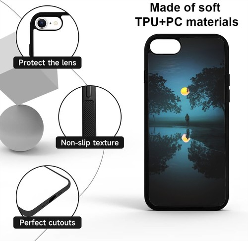 For iPhone 11 12 13 14 15 Pro Max Plus Case Man Reflection Cycling - Picture 159 of 240