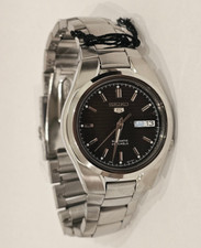 Seiko 5 Automatic Watch - SNK605K1 - Stainless Steel - Black Dial