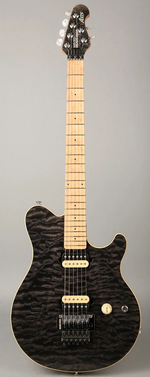 Ernie Ball Music Man USA Axis EVH Tribute - Floyd Rose - 2012 - Trans Black  Quil
