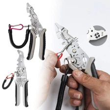 New Upgrade Multifunctional Wire Stripper Crimper Cable Cutter Pliers ET