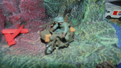 britains deetail soldat deutsche motorad beiwagen