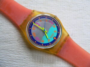 1991 Swatch watch for Ladies Strawberry Fields LK122 7610522006126 