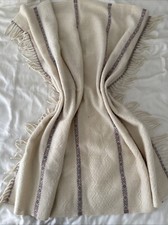 Vintage Faribault Faribo Merino Pure Wool Blanket Afghan Throw Plaid