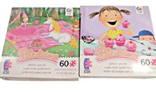 Puzzle 2 Pinkalicious Glitter Puzzles 60 Piece Each. Made In USA. New Sealed