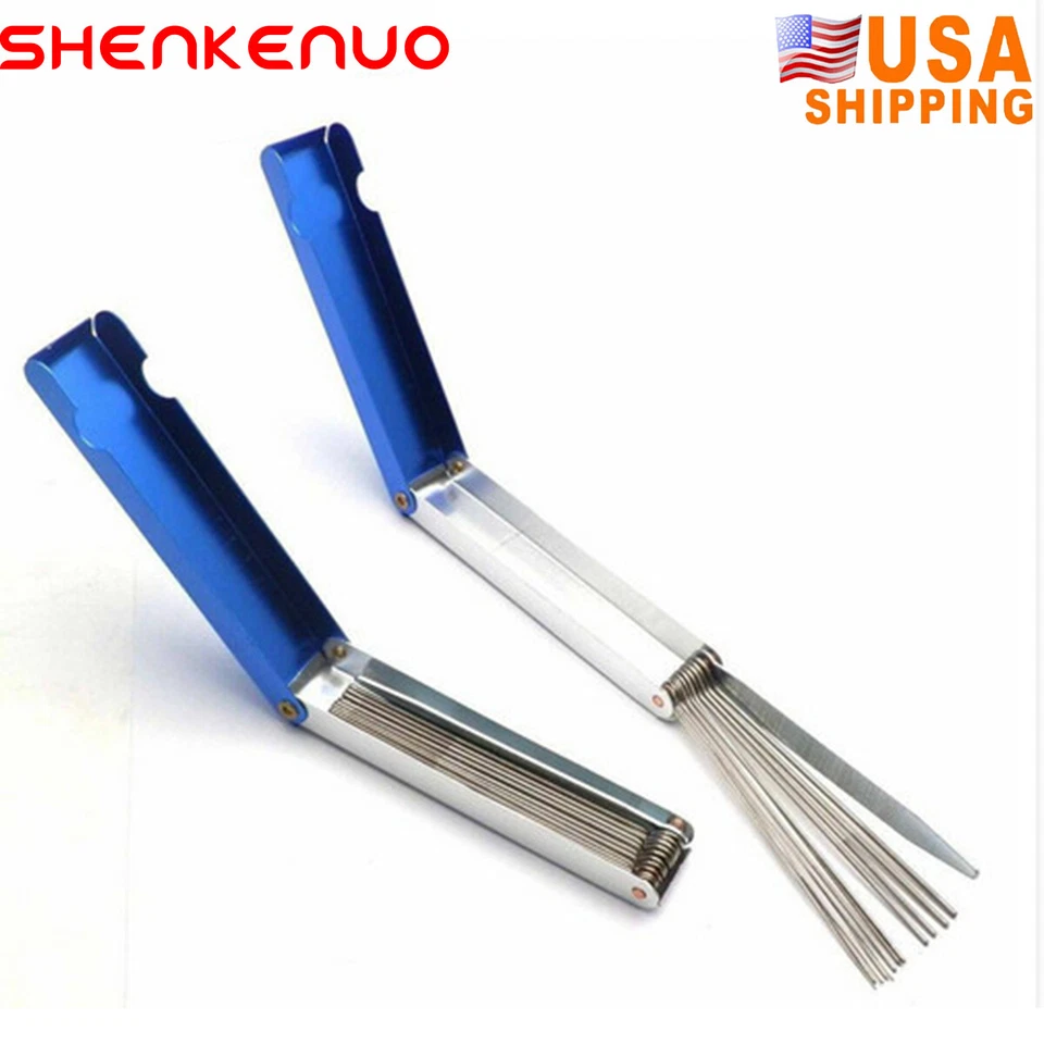 Carburador de motocicleta Carb Jet Deposit Quitar 18Herramientas de limpieza Juego de limpiador de cables K Foto 4 de 4