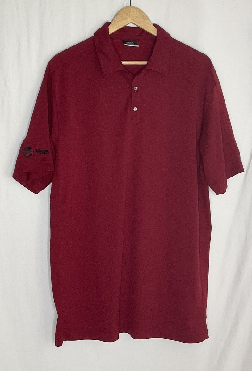 maroon nike polo shirt
