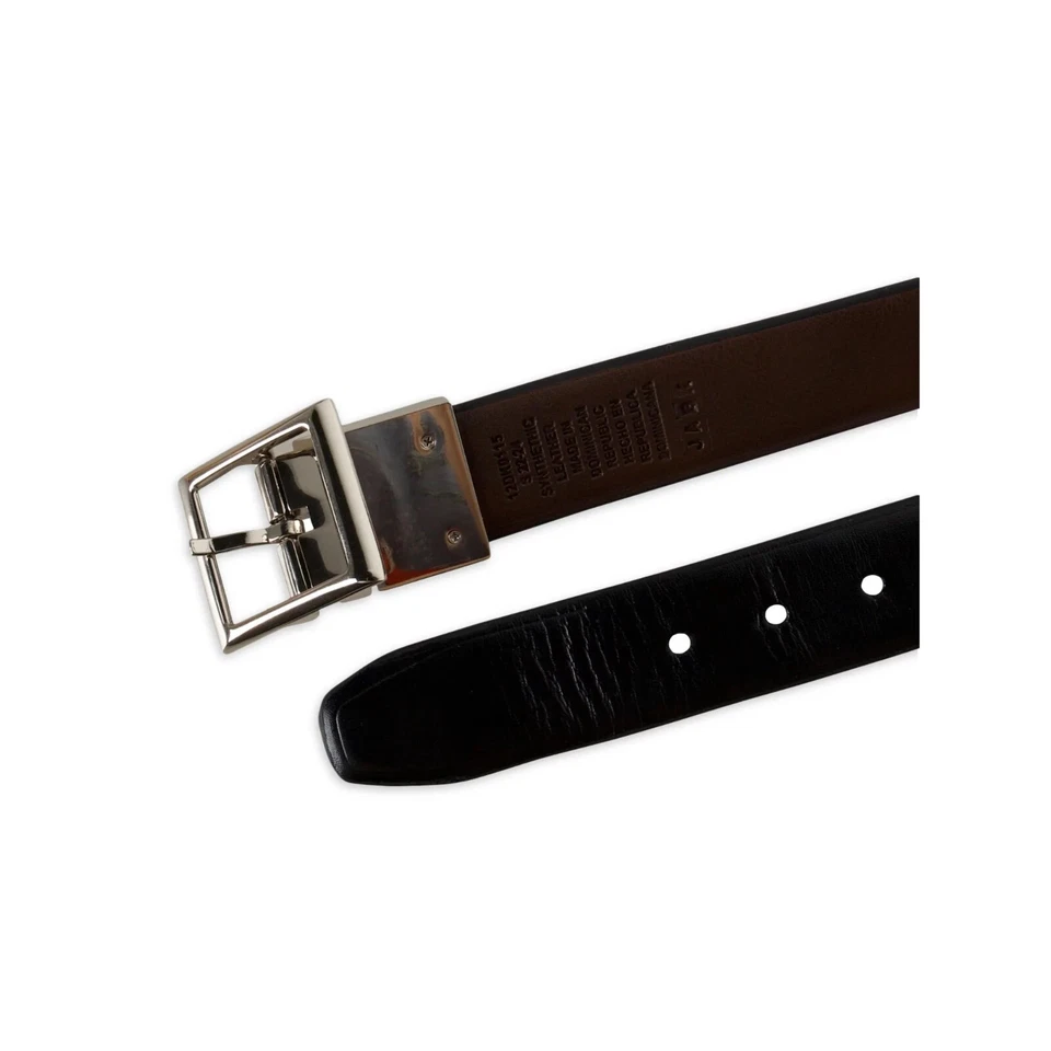 Dockers Boys Reversible Casual Buckle Belt Large 30-32 Black/Brown Faux Leather - Image 4 of 4