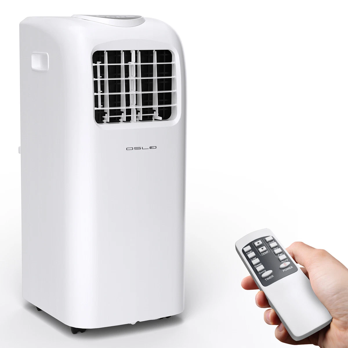 Quiet portable air conditioner outlet