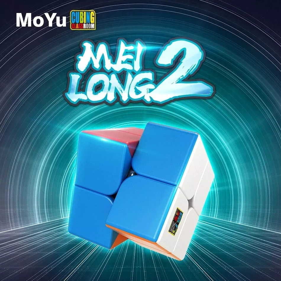 MoYu Meilong-Mini cubos mágicos 2x2, rompecabezas de velocidad de