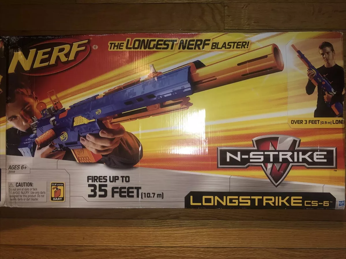 Nerf Gun Sniper N-Strike Longstrike CS-6 New In Box Discontinued Rare  653569522515