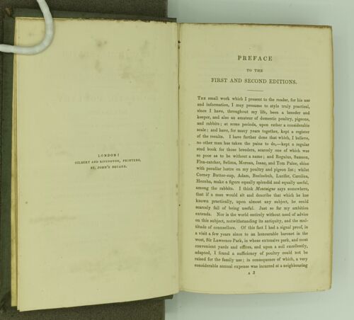 MOUBRAY ON POULTRY by Bonington Moubray, 1842, Illustrated, Early Husbandry - Picture 3 of 7