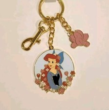 Loungefly Disney Princess Ariel Floral Portrait Little Mermaid Keychain Charm