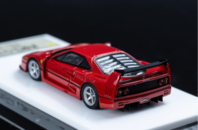 DMH 1:64 Resin car model Ferrari F40 GTE Supercar Red 1995 | eBay