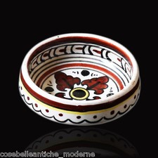 Piattino Vintage Ceramica Artistica VOLPI DERUTA Handpainted Painted Dish 900s