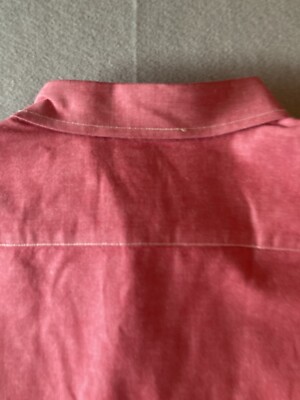 bonobos品 BONOBOS Men's Shirt Extra Large Red Button Down Chambray