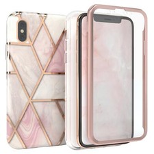EAZY CASE für Apple iPhone XS Max Full Cover Hülle Displayschutz Silikon Schutz