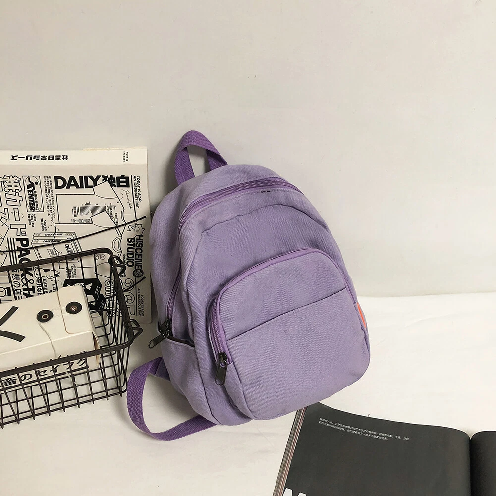 Purple canvas backpack sales