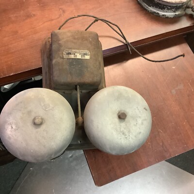 Vintage Holtzer-Cabot Electric Double 6” Alarm Bell(Steampunk)Type