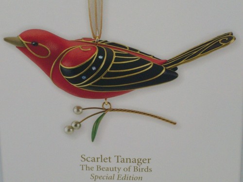 Hallmark 2011 Scarlet Tanager - Beauty of Birds - Evento KOC - RARO - NUEVO EN CAJA - Imagen 2 de 19