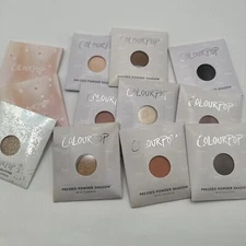 ColourPop Eyeshadow Pressed Powder Single Pan Refill Lot of 12.
