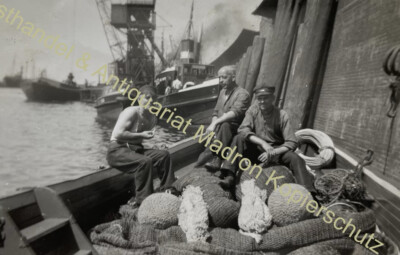 orig. Photo ship boat marine photography sailors profession port of Hamburg around 1935