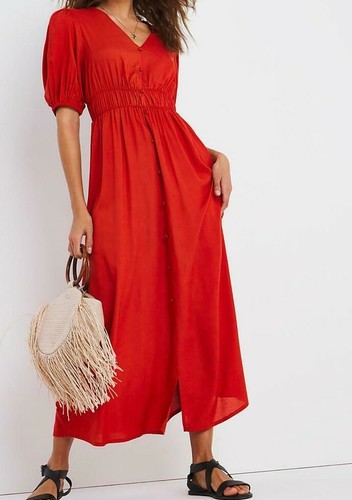 JD WILLIAMS LADIES SHIRRED WAIST MAXI 