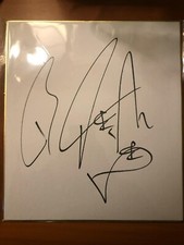 AEW WWE Bobby Fish Autograph Shikishi Board 
