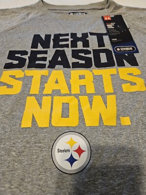 NFL Pittsburgh Steelers Combine Authentic Under Armour Heat Gear Youth  Medium