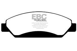 DP1742 EBC Ultimax Front Brake Pads fit CADILLAC CHEVROLET GMC