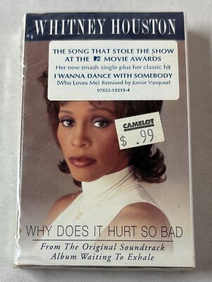 SEALED CASSETTE ~ WHITNEY HOUSTON Why Does It Hurt So Bad cassingle