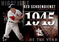 2015 Topps Update Highlight of the Year #H-67 Red Schoendienst St. Louis