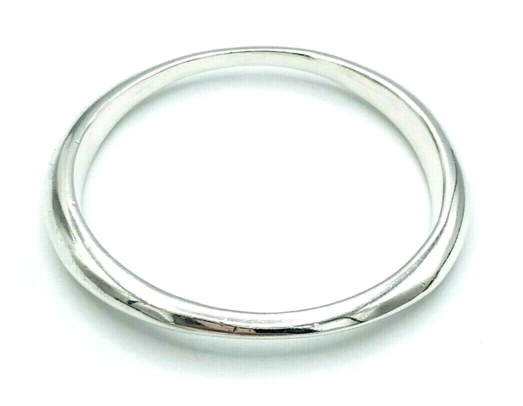 Vintage Solid 925 Sterling Silver Stacker Bangle … - image 3