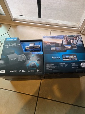 Type S T401 4K Dual View Dash Cam W/AI Driver Assistance & in-Car Surveilliance