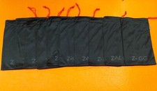                 Lot of 10 Zagg Cloth Craft Sunglasses Eye Glasses Plain Bag Pouch