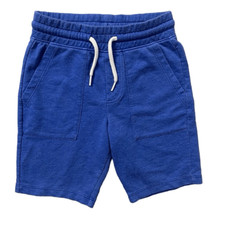 Wonder Nation Boy  s Blue Cotton Blend Pull-On Drawstring Sweat Shorts 6/7