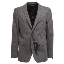  7493L giacca uomo GUESS BY MARCIANO   righe marroni giacche jackets men