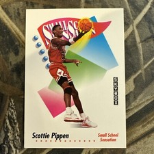 Scottie Pippen #606 1992 Skybox Small School Sensation Chicago Bulls Basketball